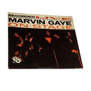 Vtg Marvin Gaye  Recorded Live On Stage Rare 33 RPM 12 Vinyl Album